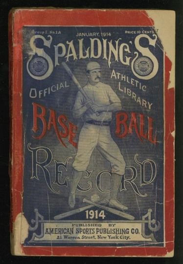 MAG 1914 Spalding's Official Baseball Record